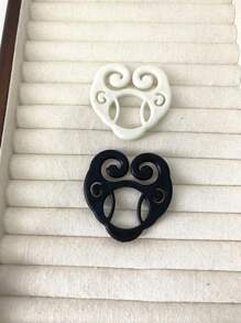 1 pieza Botón multifuncional de blusa de mujer para estilo de moda en camisetas y cinturones - Botón blanco multifuncional de blusa - Multicolor - Ver 11