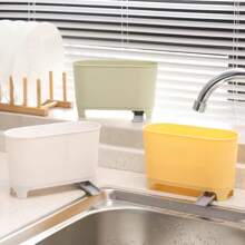 Kitchen Sink Edge Food Debris & Soup Filter And Waste Storage Box With Drainage Design, For Kitchen, Bathroom, Home, Household Items