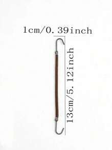 1 套马尾辫橡胶弹力钩发带女士胶钩发饰发圈造型工具固定弹力带 - 黑色 - 查看 9