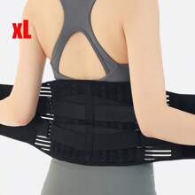 背部支架可缓解下背部疼痛，配有 6 条支撑，透气背部支撑带，适合男性/女性工作使用，防滑腰部支撑带，配有 16 孔网状物，可缓解坐骨神经痛