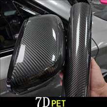 1pc Carbon Fiber Style Vinyl Wrap Film For Car/Motorcycle Body & Interior Decoration, Glossy Protection Decal