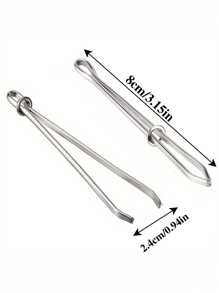 2pcs Elastic Band Threader, Sewing DIY Accessories, Metal Belt Clip Threader Needle, For Home Sewing Machine, Pants And Skirt Craft Tools