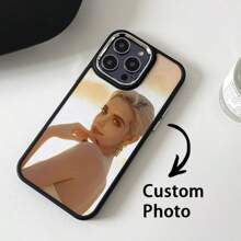 DIY 定制手机壳适用于 iPhone 16 15 14 13 12 11 Pro MAX XR XS X，个性化手机壳带照片，手机壳带生日情侣照片，适用于家庭宠物和狗