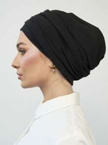 1 buc. Eșarfă sub eșarfă clasică pentru hijab cu mai multe straturi, ideală pentru acoperirea perfectă a hijabului, țesătură tricotată premium, respirabilă și confortabilă, potrivită pentru purtarea zilnică