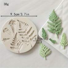 1pc Nature-Inspired Green Leaf, Rose Leaf, Elm Leaf, Turtle Back Leaf Silicone Cake Chocolate Mold, High-Quality Silicone Mold For Fondant, And Durable Kitchen Silicone Mold, Suitable For Various Holiday Cake Decorations - Forest Green Leaf Silicone Mold - View 13