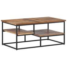 Table basse 90x50x39 cm filet de récupération solide