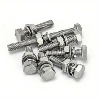40pcs Stainless Steel Hex Bolts And Nuts Set, Hex Bolt And Nut Assortment Kit, Various Screws And Nuts Components Set