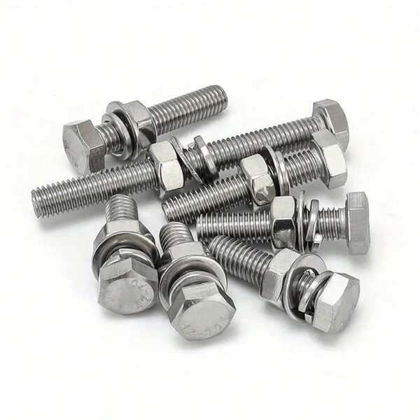 40pcs Stainless Steel Hex Bolts And Nuts Set, Hex Bolt And Nut Assortment Kit, Various Screws And Nuts Components Set