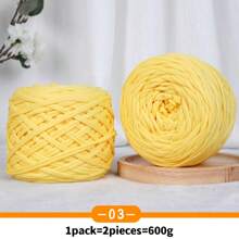 2 Packs, Total 600g, Fabric Strips, Woven Cushions, Woven Bags, Handicraft Yarn, Large Balls Of Yarn - 2 Large Pieces Of Fabric Strips - View 14