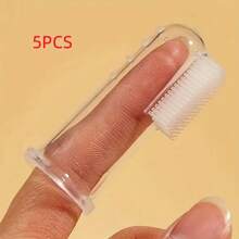 5 件装猫/狗爱好者礼物和狗/猫妈妈喜爱的宠物牙刷指刷，有效清洁牙齿 - 适合狗爱好者和狗妈妈喜爱和猫爱好者和猫妈妈喜爱