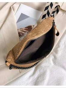 Fashionable Versatile Waist Bag Chest Bag, Unisex, Suitable For All Seasons - Khaki - View 7