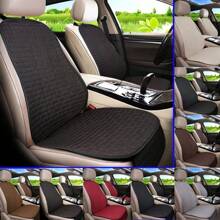 Car Flax Seat Cushion Protector Pad Car Seat Cover Front/Rear Seat Cover Automobile Cushion Pad Mat Backrest Auto Accessori