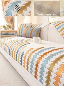 1pc Luxury All Season Sofa Seat Cover, Modern Minimalist Chenille Fabric Anti-Dust Anti-Slip Fashion Cushion Pad, Washable, Pilling-Resistant, Pet Friendly, Fits Bedroom, Office, Living Room, L-Shaped Sofa 1/2/3/4 Seat