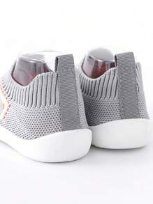 1双男女通用婴儿网面鞋，婴幼儿学步鞋，适合春夏新款 - 灰色 - 查看 6