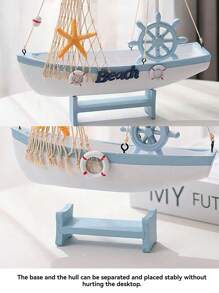 Wooden Sailboat Models, Handmade Wooden Boats, Mediterranean Style Ocean Themes, Home Desktop Cabinet Decorations, The Best Gifts For People