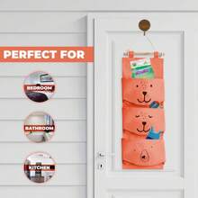 1pc Hanging Storage Bag For Baby Room, Wall-Mounted Toy Organizer Bag For Kids Room, Without Hanging Hook