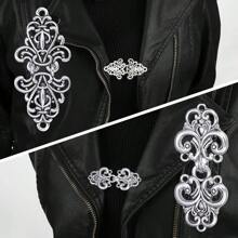 1/2/3/4 Stück Vintage Pulloverclips-Set, Umhangknopf-Verschluss, Wollstrickjacken-Nähverschluss-Haken, Retro Schalkragen Broschen-Clip, formelle Hemdknöpfe