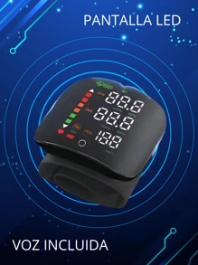 Baumanómetro Monitor Digital de Presión Arterial Sanguínea Pantalla LED Recargable para Detectar Presión Sanguínea  Datos de Memoria con Almacenamiento de Historial Oxímetro Pulsovital Automático Portátil Monitor Inteligente Tensiómetro de Brazo de Muñeca Detección Automática Medición Precisa Frecuencia Cardíaca Aritmico Duradero Compacto Portátil de Brazo Básico para el Hogar Multiusuario con Voz Incluida Innovación Médica - Negro - Ver 5