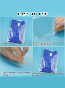 100 Pcs Self-Adhesive Sealing Clear Opp Bags, Resealable Plastic Bags For Large-Scale Packaging Of Small Gifts, Party Favors, And Toys,Suitable For Items Of Different Sizes, S/M/L/Xl, Can Be Used For Clothes, Shirts, Pants, Food, Paint, Party Gifts Packaging,Solid Packaging Bags