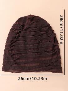 1pc Casual Headscarf For Daily Life, Outdoor, Home, Slouchy Cap