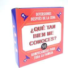 Juego de preguntas "¿Cuánto me conoces?" de diversión después de la cena para familiares y amigos - Mejora las emociones, promueve la armonía y anima el ambiente. Tamaño 8,3 cm x 8,3 cm x 2 cm. Juego de cartas para regalo de Halloween, Navidad, fiestas, Pascua, cumpleaños, juegos al aire libre, juegos para adultos, fiestas, regalos, artículos para fiestas de Pascua - Español - Ver 9
