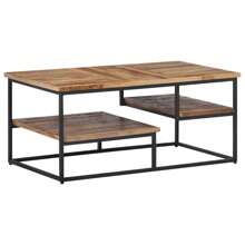 Table basse 90x50x39 cm filet de récupération solide