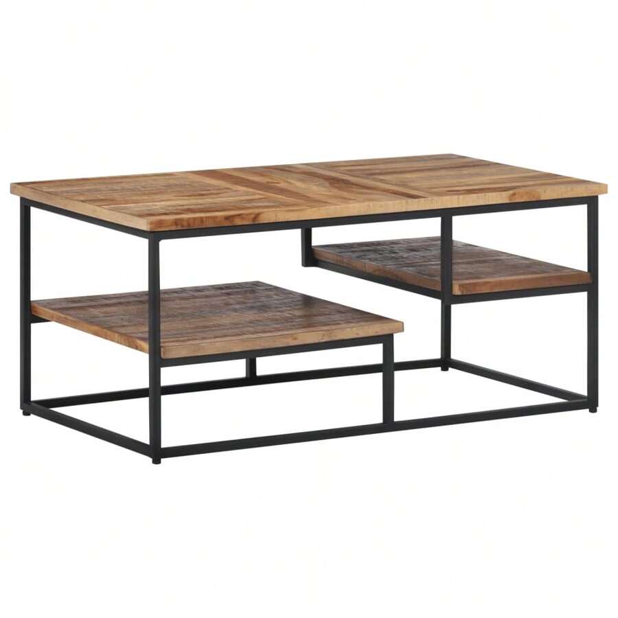 Table basse 90x50x39 cm filet de récupération solide