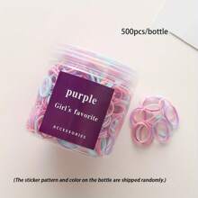 Lazos de pelo elásticos de colores, mini bandas de pelo desechables y lindas, scrunchies versátiles para trenzas, coletas y decoración del hogar y el baño, decoración de otoño, regreso a la escuela