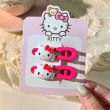 Sanrio (Authorized) 5-Piece Sanrio Cartoon Cute Hair Clip Set - Resin Sweet Hair Clip, Suitable For Hair Accessories Gifts Of Multiple Adult Characters, Suitable For Bathroom Use, Suitable For Various Holiday Gifts, Suitable For Christmas Gifts