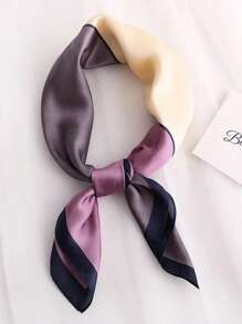 1pc Women's Scarf Imitated Mulberry Silk Square Scarf, Versatile 27.6" Silk-Like Scarf, Hangzhou Silk