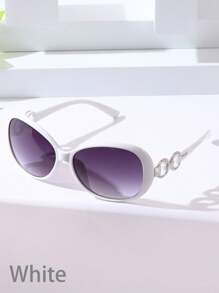 1/2/3 pares de gafas de moda ultraligeras y oversize para mujer, con bisagras plateadas únicas, versátiles para el estilo callejero, adecuadas para conducir, la vida diaria y los viajes al aire libre - Multicolor - Ver 5