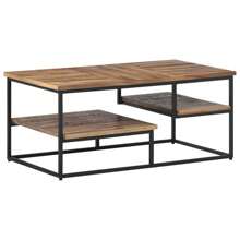 Table basse 90x50x39 cm filet de récupération solide