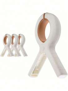 10 个毛巾夹、沙滩巾夹、防风泳池椅和巡航毛巾架；多功能洗衣夹，无痕鲜艳色彩，用于将毛巾、毯子、衣服和被子固定在沙滩椅、泳池船、晾衣绳和挂架上。 - 彩色 - 查看 7