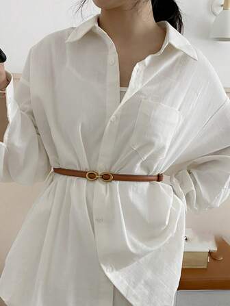 Fashionable Women's Slim Waist Buckle Adjustable Waist Belt Summer, School Fall, Autumn, Halloween