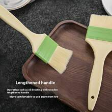 1 件装夏季烧烤硅胶涂抹刷、油漆刷、煎饼刷、户外露营厨房烘焙食品刷