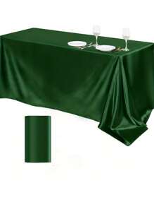 1/4/12 件精致高档缎面桌布，57 英寸 * 102 英寸长方形桌布，适合酒店宴会、婚礼派对、婚宴、家庭节日聚会、复活节晚宴、纯色缎面桌布。