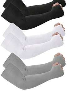 Sunscreen Ice Sleeve Men's Long Summer Arm Sleeve Sleeve Women's Ice Silk Sleeve UV Protection