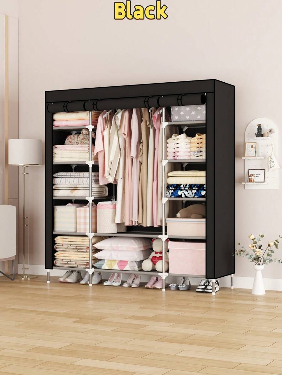 1pc No-Drill Wall Mount Coat Rack, Nordic Ins Style Bedroom Storage Organizer, Essential For Small Apartment, Dorm