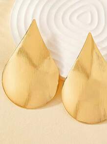 1 para asymetrycznych geometrycznych kolczyków w kształcie kropli wody dla kobiet, odpowiednich na wakacje, imprezy i biżuterię