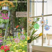 2 Packs Glass Crystal Flower Suncatchers - Multicolor Sunflower Prism Hanging Decor For Indoor & Outdoor - For Home Decor Enthusiasts - Add Sparkle To Windows, Patio, Garden - Perfect Gift For Housewarming & Birthday