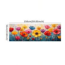 1pc Colorful Flower Botanical Posters , Modern Wall Arts , 3D Canvas Painting, Wall Art Pictures For Living Room For Bedroom Office Decor Unframed 50x150cm/19.68x59.05inch
