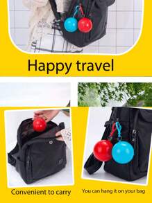 1 Pezzo Impermeabile portatile trasparente, poncho compresso in una sfera che si espande per formare un impermeabile umano, adatto per uso quotidiano, viaggi all'aperto, trekking, mini impermeabile da riporre in borsa, senza preoccuparsi della pioggia