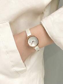 畅销女式石英休闲百搭多色手表，合金和不锈钢材质