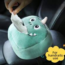 1pc Cute Plush Tissue Box Car Paper Towel Holder, Hanging Tissue Dispenser Armrest Box Backseat Paper Napkin Storage For Car, Tissue Box Holder, Napkin Holder, Festival Family Gathering, Kitchen Dining Table Decor For Home Kitchen Bedroom Living Room Dining Room, Home Decoration Accessories, Decorative Box, Women Wedding Gift, Summer Travel Holiday Festival Must-Have