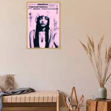 1 sztuka nieoprawione plakaty wielkanocne popowe sztuka ścienna piosenkarka różowa pantera plakat HD sztuka ścienna dom salon sypialnia bar estetyczna dekoracja