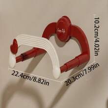 1pc Heart-Shaped Expandable Bathroom Shelf, Wall-Mounted Storage Rack Holder For Sink/Vanity/Kitchen/Balcony, No-Drill