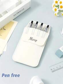 Estuche personalizable/PU para bolígrafos, con bolsillo con cremallera a prueba de fugas, gran capacidad, bolsa portátil para almacenamiento de bolígrafos, estuche de lápices personalizado, bolsa para bolígrafos de gran capacidad y estilo sencillo, multifuncional, ornamental, reutilizable, moderna, colorida, linda, vintage, de dibujos animados, para trabajadores, clientes, estudiantes, niños, para negocios/trabajo/oficina, para la escuela, vuelta al cole, suministros escolares, para la oficina, para el aula, para regalos de maestros, para la universidad, para colegas, para dormitorios, para maestros, para niños y niñas, para adolescentes, estudiantes de escuela secundaria junior, estudiantes de escuela secundaria, estudiantes universitarios, de primer año, de segundo año, estudiantes de cursos inferiores.