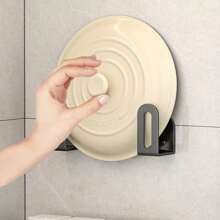 2 Pieces Wall-Mounted Pot Cover & Utensil Holder - No-Drill Installation, Multi-Purpose Cutting Board Storage, Space-Saving Kitchen