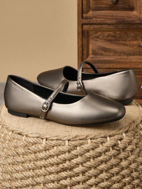 Women's Square Toe Slip-On Casual Shoes, Office & Outdoor Versatile Wear, High-Quality Brown, Red Ballet Flats Suitable For Spring/Autumn, Party, Wedding