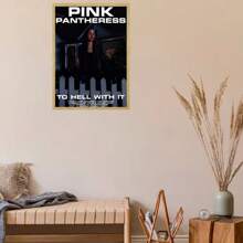 1 sztuka nieoprawione plakaty wielkanocne popowe sztuka ścienna piosenkarka różowa pantera plakat HD sztuka ścienna dom salon sypialnia bar estetyczna dekoracja